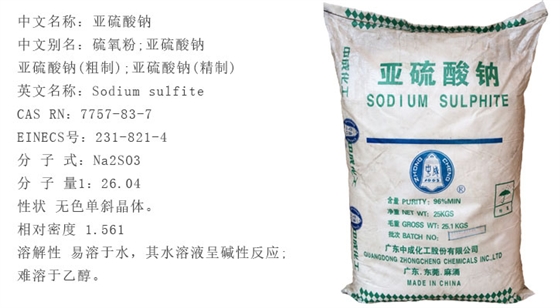 亞硫(liu)酸鈉詳(xiang)情